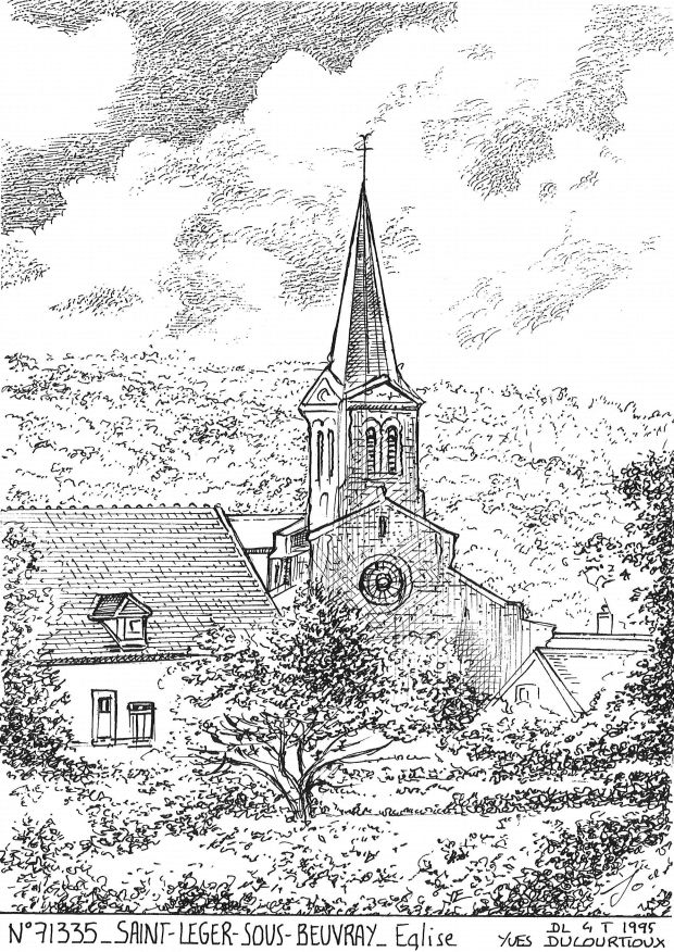 N 71335 - ST LEGER SOUS BEUVRAY - église